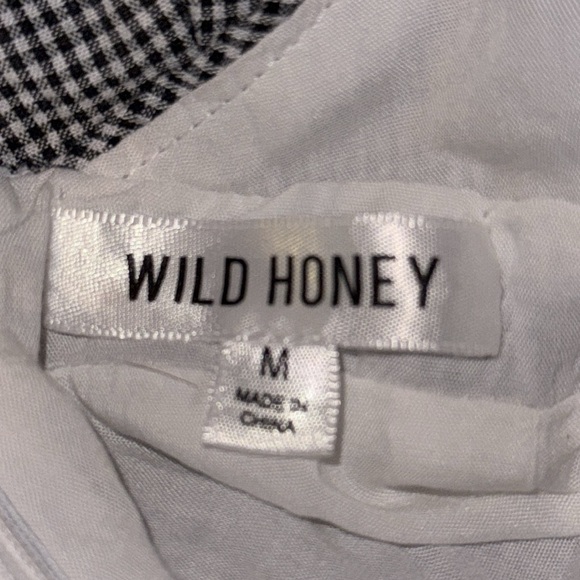 Wild Honey 100% Cotton Gingham Halter Open Back Romper - Picture 8 of 8